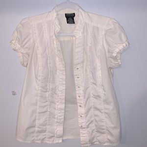 George women’s white blouse size S (4/6)